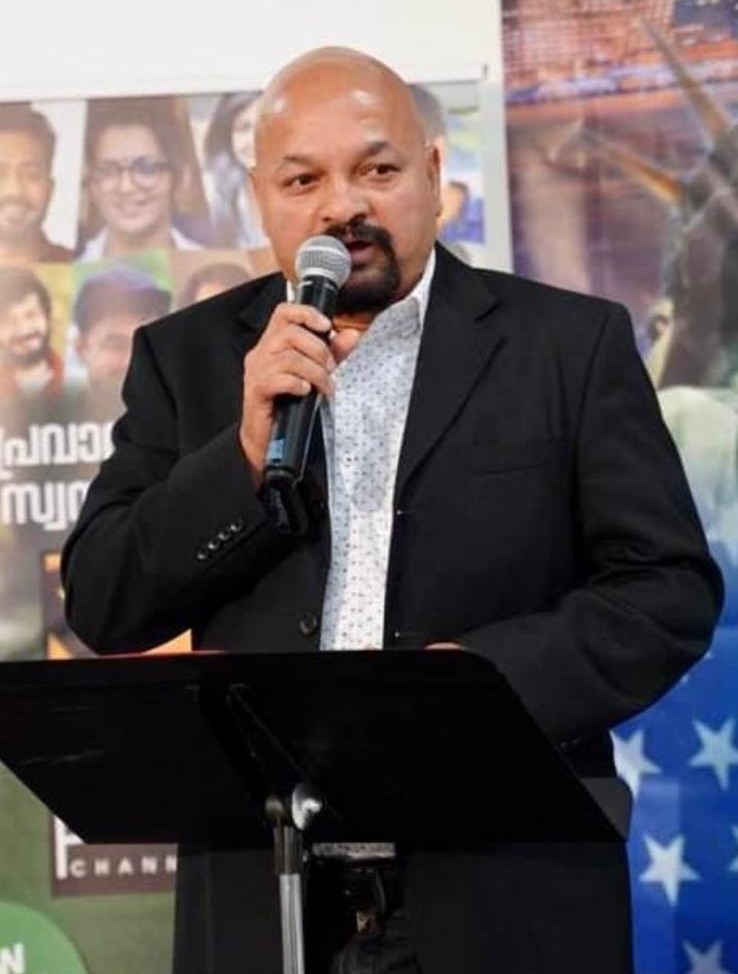 Samuel speaking at a convention