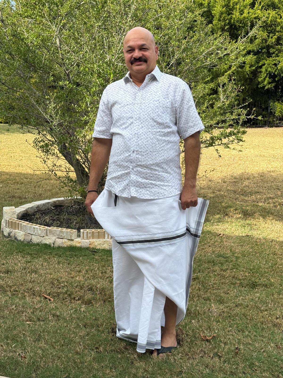 Samuel Mathai at a FOMAA community event
