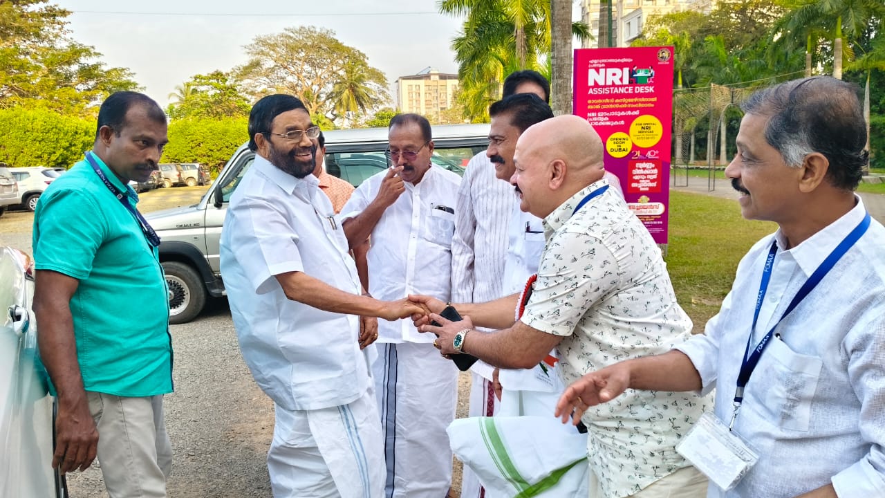 With dignitaries